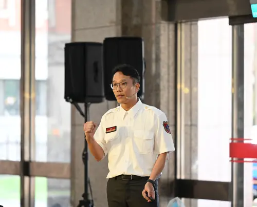 ▲消防署科長林豐洲。（圖／內政部提供）