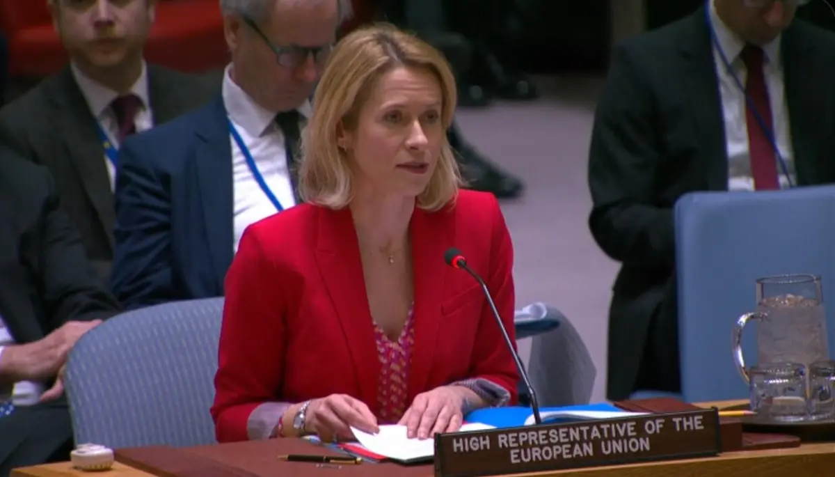 ▲歐盟外交事務高級代表卡拉斯(Kaja Kallas)。(X平台)