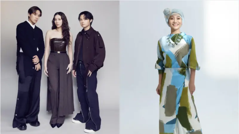 ▲告五人(左)、阿爆(右)接連為世壯運開幕演出,充分展現雙北文化的軟實力,把世壯運開幕變豪華嘉年華派對。(圖/2025雙北世界壯年運動會執行委員會提供)