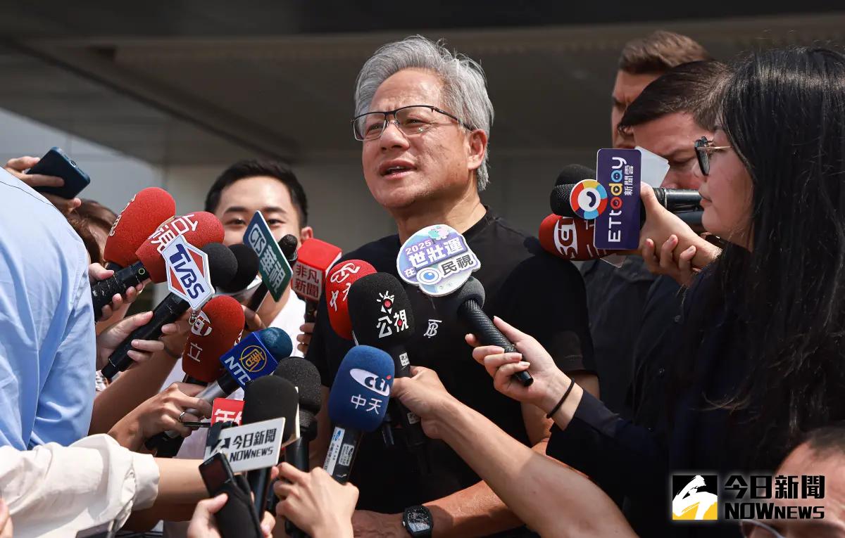 ▲輝達（NVIDIA）執行長黃仁勳將擔任世壯運開幕壓軸聖火手。（圖／記者葉政勳攝 ,2025.05.16）