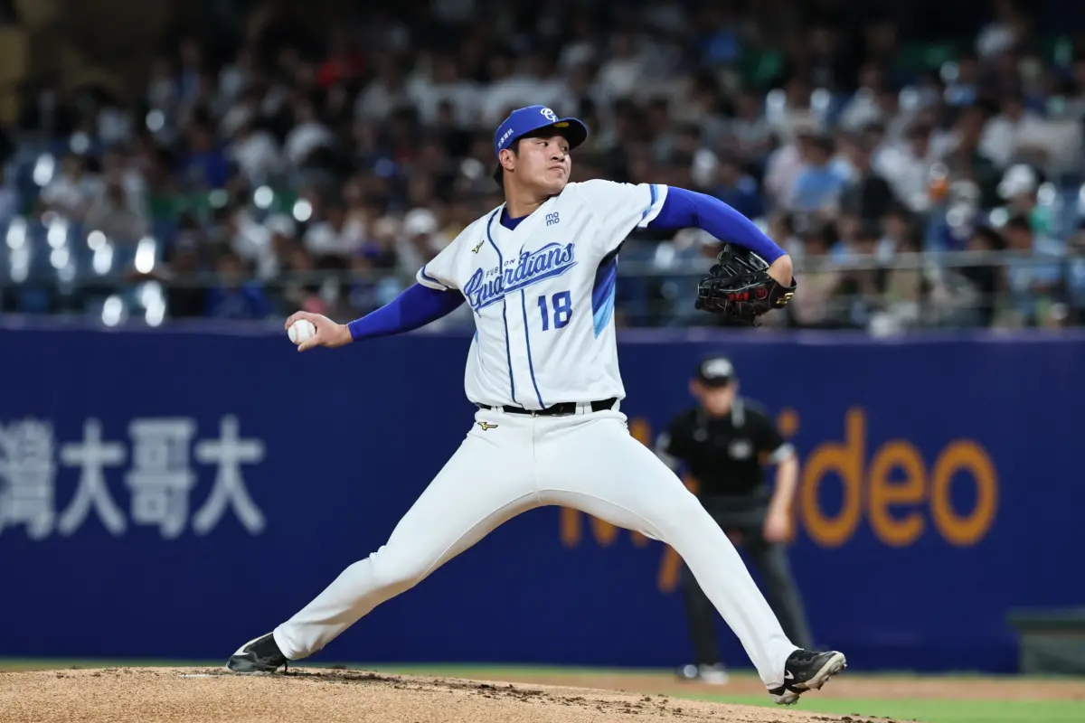 ▲富邦悍將黃保羅先發8局僅失1分，突破個人生涯單場局數新高，幫助球隊拿下勝利。（圖／富邦悍將提供）