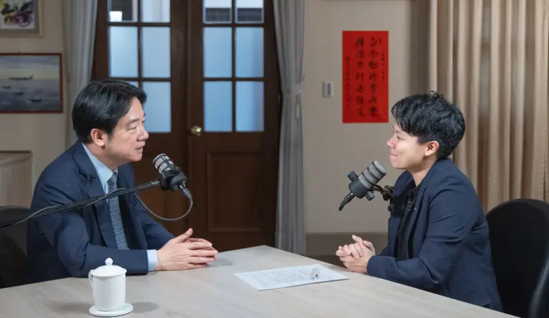 ▲總統賴清德日前接受社群節目《敏迪選讀》專訪。（圖／總統府提供）