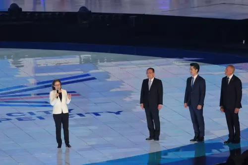 與蔣萬安、侯友宜同台！蕭美琴出席世壯運開幕式　歡迎各國選手
