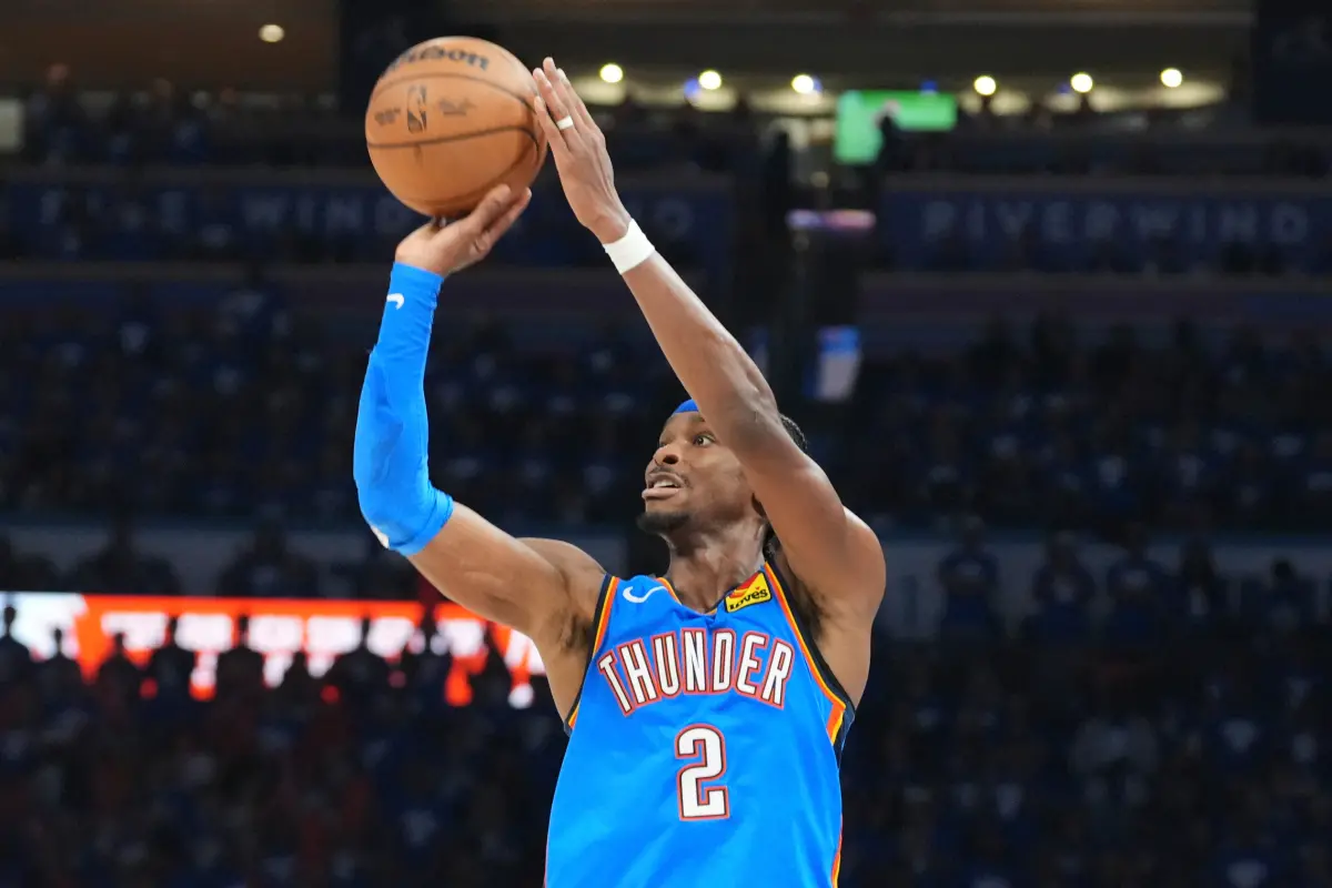 ▲雷霆在搶七大戰中大勝金塊闖進西區決賽，李亦伸看好他們六戰擊敗灰狼。（圖／美聯社／達志影像）