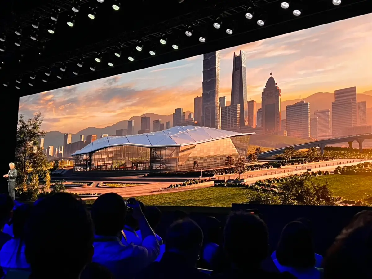 ▲「輝達台灣總部選址」今（19）日正式揭曉，將座落在北投士林。（圖／記者林汪靜攝影）