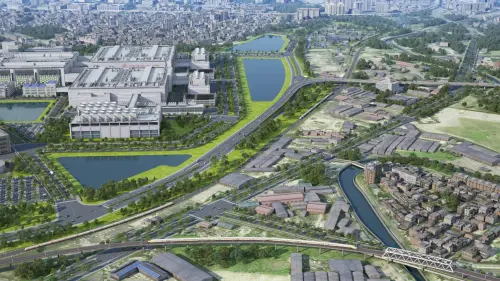 ▲楠梓園區連外道路模擬圖。(圖/高市府都發局提供) ▲楠梓園區連外道路模擬圖。(圖/高市府都發局提供)