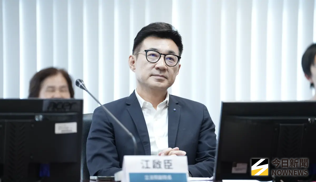 ▲立法院副院長江啟臣幕僚被爆出席比亞迪夜宴。（圖／記者賴正琳攝）