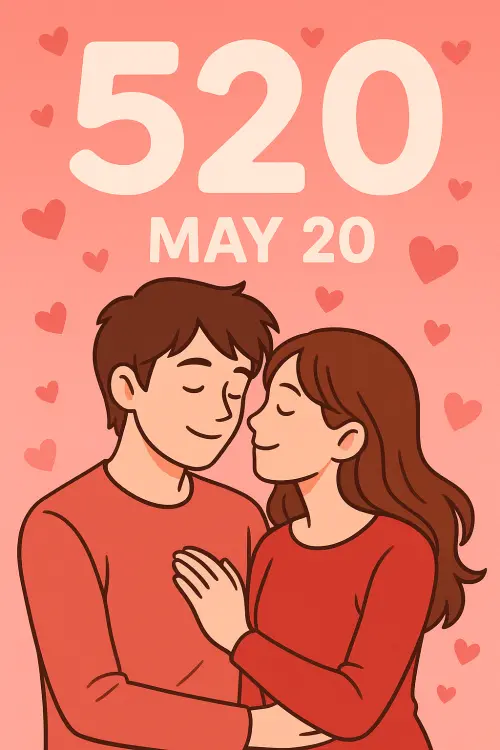 5月20日是台灣的「網路情人節」,因為520諧音近似「我愛你」,告白梗深入台灣文化當中。(圖/chatgpt生成) ▲5月20日是台灣的「網路情人節」,因為520諧音近似「我愛你」,告白梗深入台灣文化當中。(圖/chatgpt生成)