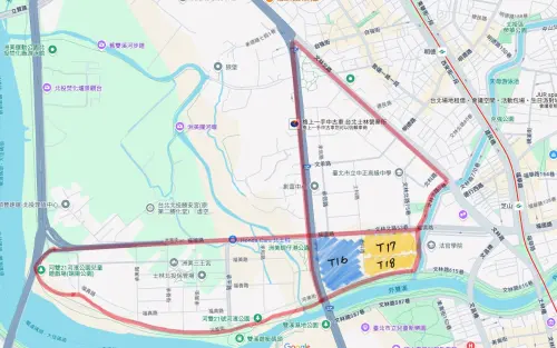 ▲北士科位置圖（圖／翻攝自Google Maps，記者張家瑋繪）