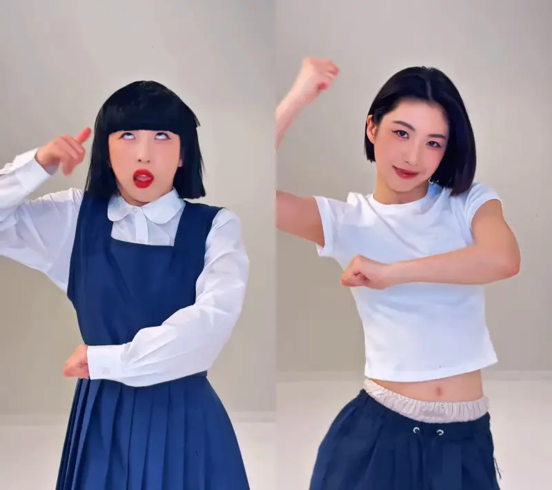 ▲Nona日前拍了一支「搞怪女變美女」的影片大爆紅。（圖／Nona IG）