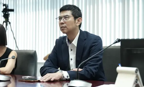 ▲台中市議員周永鴻分享幫助新住民的經驗。（圖／記者王郁勳攝於2025.05.19）