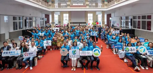 ▲海洋委員會舉辦攜手國際航向蔚藍啟航儀式。(圖／海洋委員會提供)