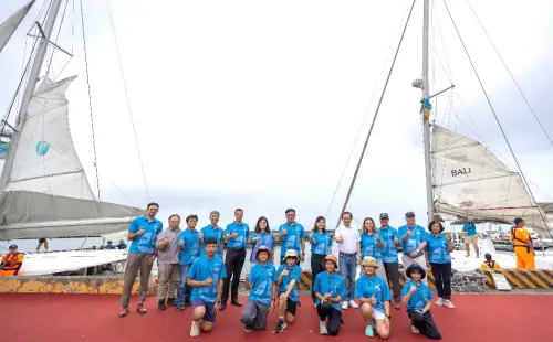 ▲海洋委員會舉辦攜手國際航向蔚藍啟航儀式。(圖／海洋委員會提供)