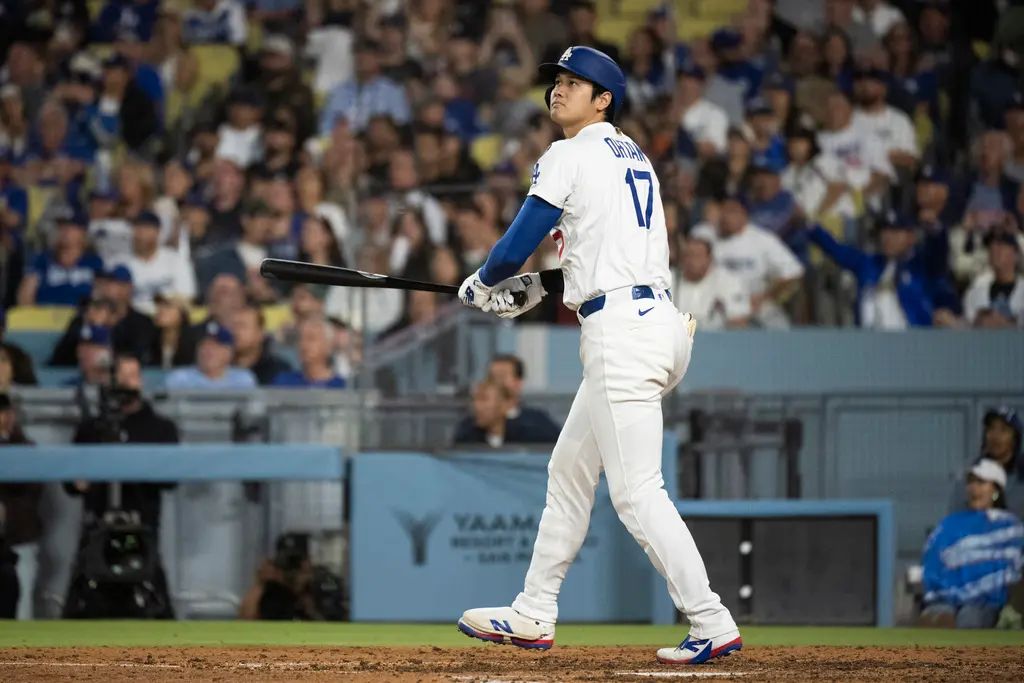 ▲效力美國職業棒球大聯盟（Major League Baseball）洛杉磯道奇隊的日籍球星大谷翔平豪取本季第19轟，正式獨居大聯盟全壘打排行榜首位。（圖／美聯社／達志影像）