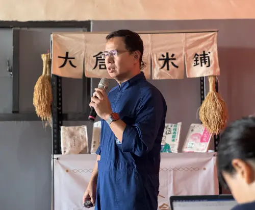 ▲知名小農白米品牌大倉米鋪執行長簡碩宏。（圖／記者鍾怡婷攝）