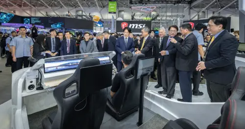 ▲COMPUTEX 2025開幕，總統賴清德走訪許多攤位。（圖／賴清德粉專）