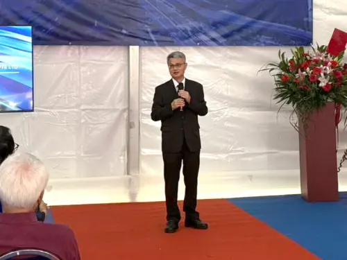 ▲台灣港務港勤公司董事長陳榮聰致詞。(圖／台灣港務港勤公司提供)