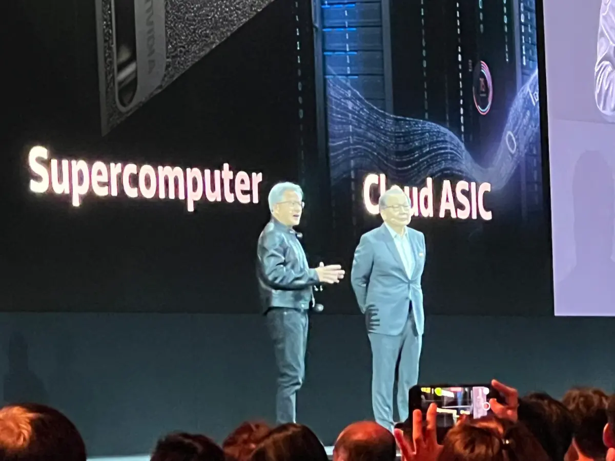 ▲輝達執行長黃仁勳20日表示，輝達和鴻海、聯發科有很大的合作關係。（圖╱記者林汪靜攝）