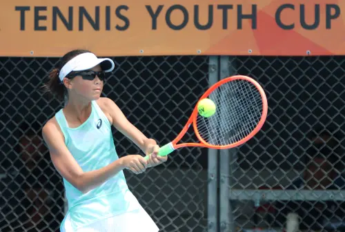 ▲邱歆喬跨級打怪拿下五年級女生單打冠軍。（圖／四維體育推廣教育基金會提供）