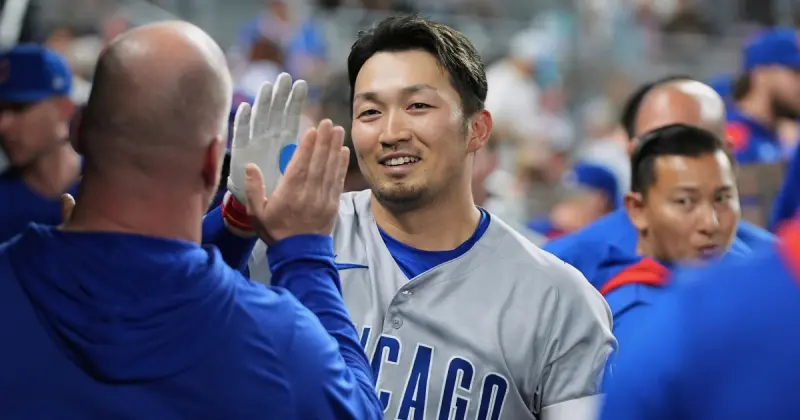 ▲美國職業棒球大聯盟（Major League Baseball）今（28）日公佈2025年賽季第9週的單週最有價值球員（MVP）得主。美聯方面由洛杉磯天使隊的外野手Taylor Ward獲選，國聯則由芝加哥小熊隊的日本球星鈴木誠也榮膺。（圖／美聯社／達志影像）
