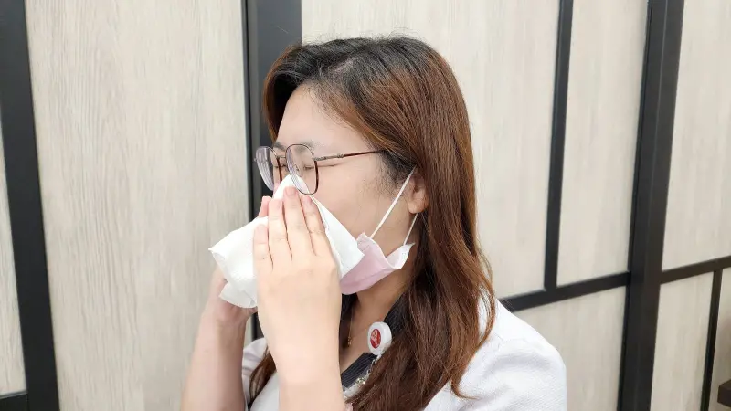 ▲長期鼻塞不癒，要注意可能有鼻中膈彎曲等鼻部結構問題。（圖／奇美醫院提供）