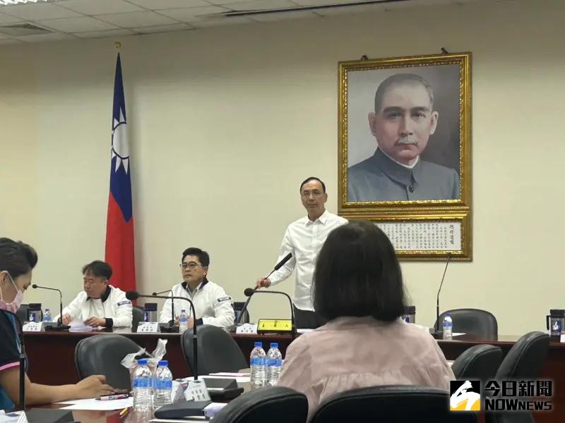 ▲國民黨主席朱立倫對主權基金給予讚同。（圖／記者林怡昕攝，2025.05.21）