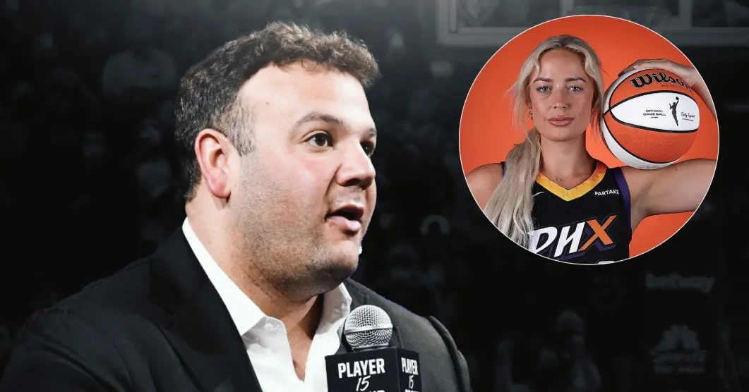 ▲鳳凰城太陽執行長Josh Bartelstein與前鳳凰城水星球員Sophie Cunningham驚爆「不倫緋聞」，太陽隊發表強硬聲明，駁斥所有指控為「完全虛假且道德淪喪」。（圖／取自basketball forever）