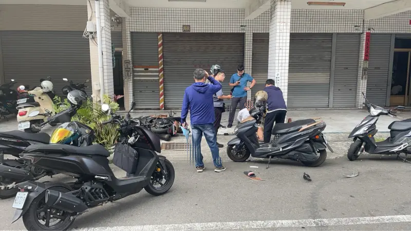 ▲林姓男子疑毒品糾紛遭凌虐致死，高雄市警局今天逮捕涉嫌教唆的主嫌黃女及潘姓男子等4人。（圖／記者郭凱杰翻攝）