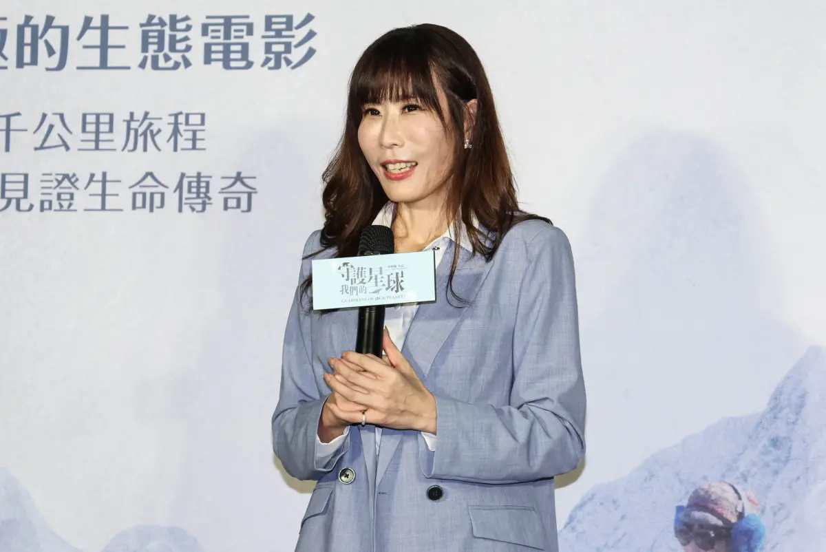 ▲舒夢蘭（如圖）歷時15年、斥資4000萬拍攝的生態紀錄片《守護我們的星球》本月23日上映，今（21）日首映會上她喜悅分享1創舉，「這不只是一部紀錄片，更是用行動呼籲大家跨出守護生態的第一步。」（圖／記者朱永強攝影）