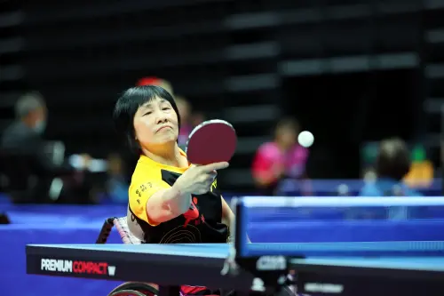 ▲「最強桌球阿嬤」盧碧春首戰告捷+大讚世壯運國際級規格