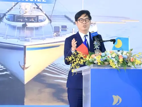 ▲高雄市長陳其邁致詞。(圖/高雄市政府海洋局提供) ▲高雄市長陳其邁致詞。(圖/高雄市政府海洋局提供)
