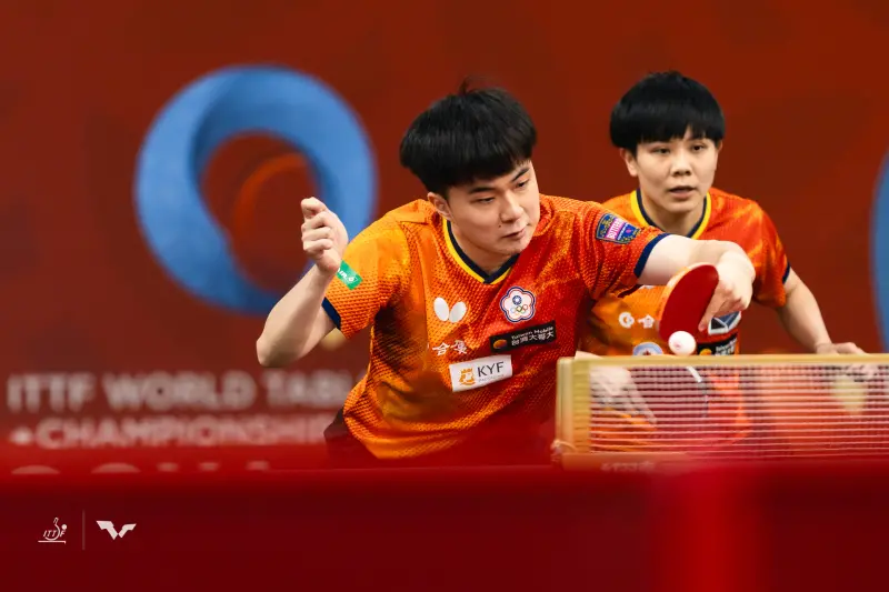 ▲WTT美國大滿貫賽持續進行，台灣桌球一哥林昀儒9日展現驚人耐力與實力，在「1日3戰」的高強度賽程下全勝晉級，今（10）日搭檔鄭怡靜橫在混雙8強賽擊敗日本勁敵松島輝空／張本美和，闖進四強，狀態火熱。（圖／取自ITTF）