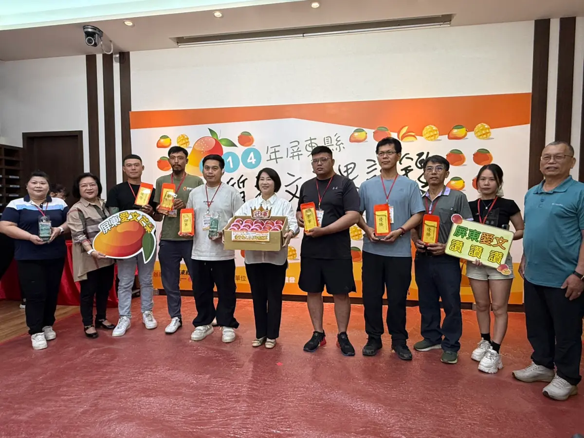 ▲今年得獎的愛文芒果將於5月24日進軍台北希望廣場舉行限量快閃展售。（圖／屏東縣府提供）