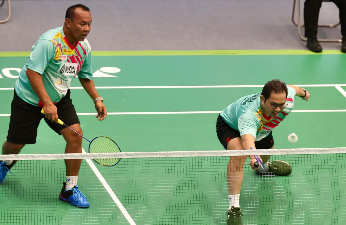 ▲印尼「世界球王組合」Hariyanto Arbi與Tri Kusharjanto首度在世壯運亮相即引發矚目。（圖／世壯運組委會提供）