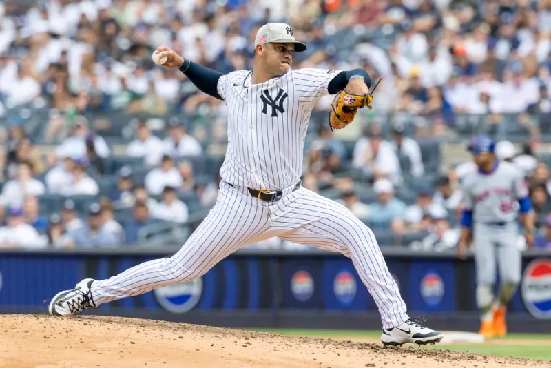 ▲美國職業棒球大聯盟（Major League Baseball）紐約洋基傳出噩耗！今（23）日官方公布，35歲牛棚大物、被譽為三振機器的Fernando Cruz疑似因為右肩發炎，將被移入15天傷兵名單。（圖／美聯社／達志影像）