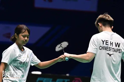 ▲雙方面，由世界排名第17的葉宏蔚、詹又蓁搭檔出戰，今日對上合庫組合劉廣珩、鄭宇倢。（圖／Badminton Photo提供）
