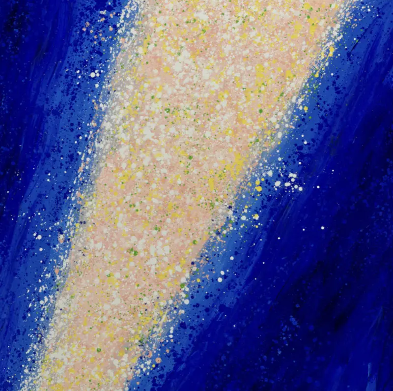 ▲知名華人藝術家蕭勤作品《彗星-5》。（圖／取自邦瀚斯）