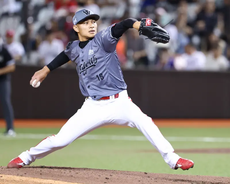 ▲味全龍徐若熙先發8局無失分，有望拿下本季首勝。（圖／味全龍提供）