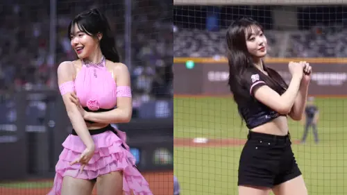 ▲李多慧（左）和權喜原（右）昨晚輪番上陣，掀起不少熱議。（圖／走一日球迷 台湾プロ野球チア YouTube）