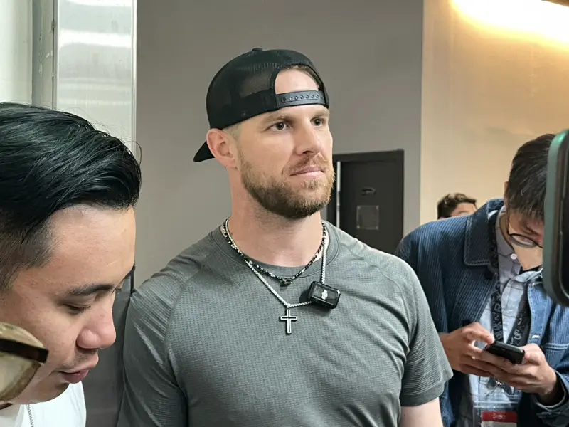 ▲後勁克服首局失分危機，回穩繳出7局僅失2分好投，率領台鋼6：2終止2連敗，順利進帳本季第5勝，目前跨季15連勝、先發20連不敗，已經追平史上次長記錄，賽後也獲得總教練洪一中稱讚。（圖／記者林子翔攝）