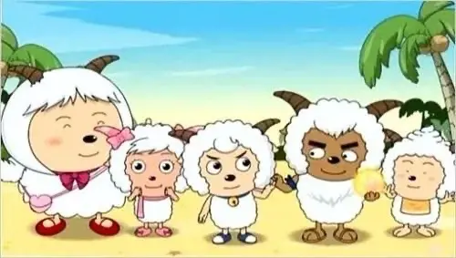 ▲編劇盧永強以自身經驗創作角色，灰太狼是他的替身，而美羊羊（左二）則是青春時期男生們暗戀的女神原型。（圖／取自微博）