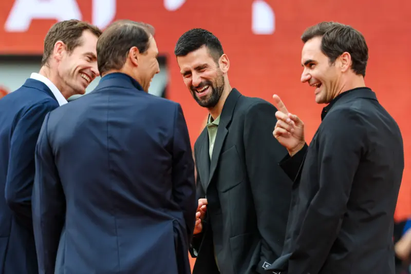 ▲「紅土之王」納達爾（Rafael Nadal）特別分享了他從老對手穆雷（Andy Murray）收到的一則搞笑簡訊，引發現場一陣笑聲，也讓人看見退役後「Big Four」間依然深厚的情誼。（圖／美聯社／達志影像）