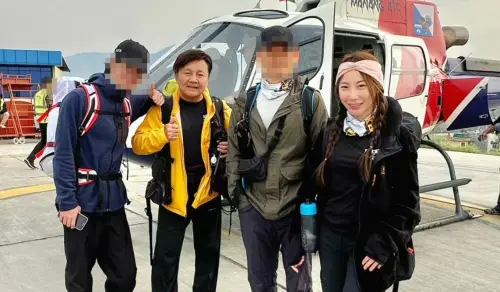 ▲眭澔平登聖母峰險死！腦水腫昏睡挨轟玩命　登山女神曾格爾也在場（圖／曾格爾臉書）
