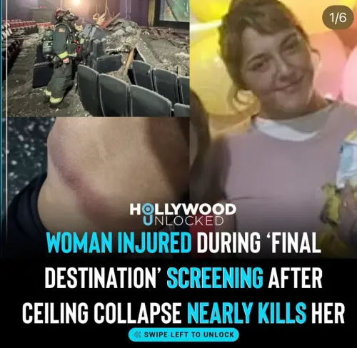 ▲菲亞瑪（如圖）為慶生與女兒觀影，電影尚未播完，竟遭天花板砸中癱倒。（圖／hollywoodunlocked IG） 