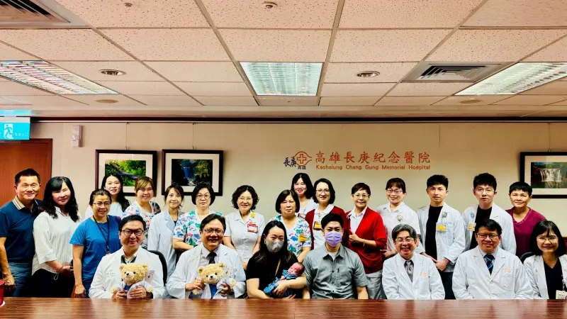 ▲台日混血「巴掌仙子」在高雄長庚醫院跨科團隊132天接力守護下健康出院。（圖／高雄長庚提供）