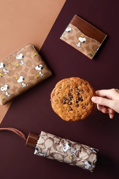 ▲「COACH x Snoopy」不只配件有滿滿史努比，還能開吃史努比最愛的下午茶。（圖／ODD ONE OUT提供）