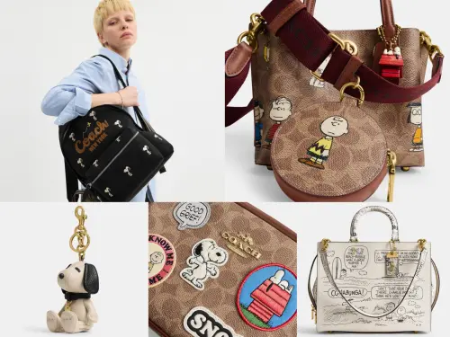 ▲COACH X Peanuts系列，玩偶、手袋、卡夾、雨傘等配件價格約1850～21800元。（圖／ODD ONE OUT提供）