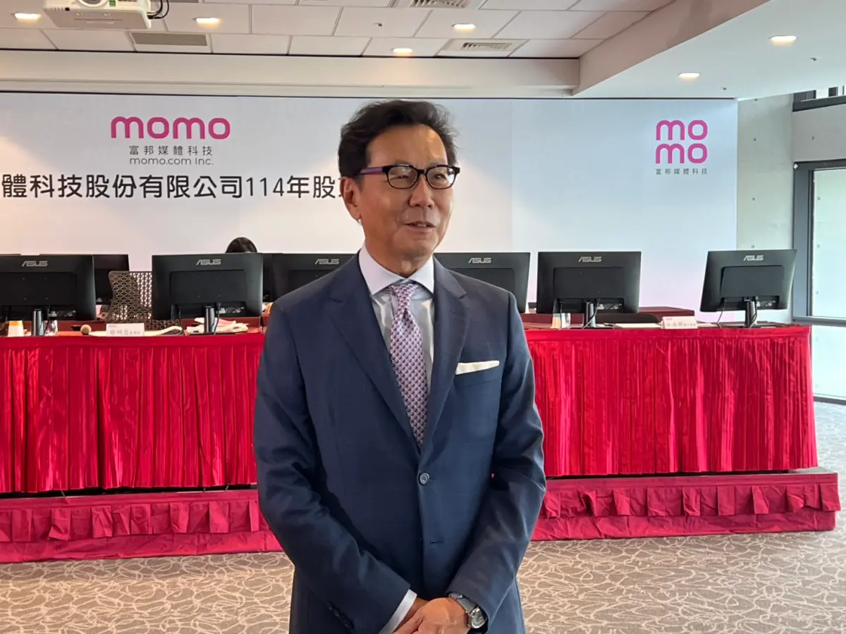 ▲富邦媒董事長蔡明忠對整體台灣電商產業未來發展仍然十分看好。（圖╱記者林汪靜攝）