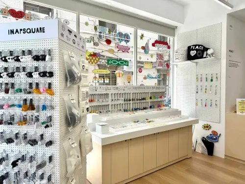 ▲「PODO（포도）keyring」系列也來台。（圖／記者蕭涵云攝）