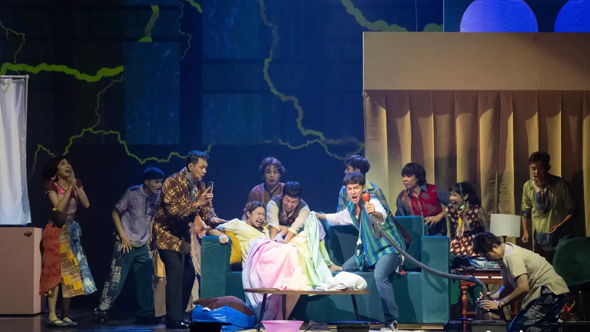 ▲果陀劇場音樂劇《三個傻瓜》世界首演5/30將到高雄衛武營，適逢端午連假，特別推出一天兩場的演出。（圖／果陀劇場提供）